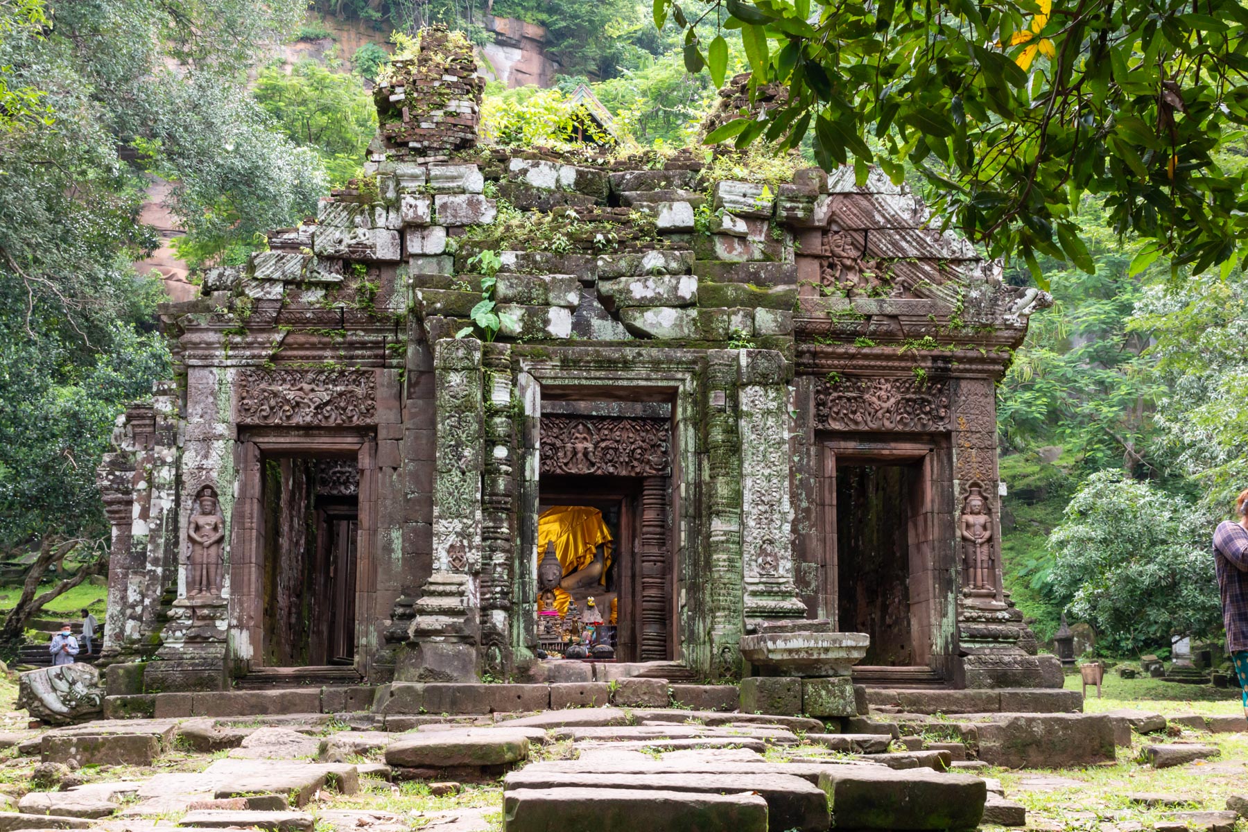 heiligster Schrein der Tempelanlage des Wat Phou